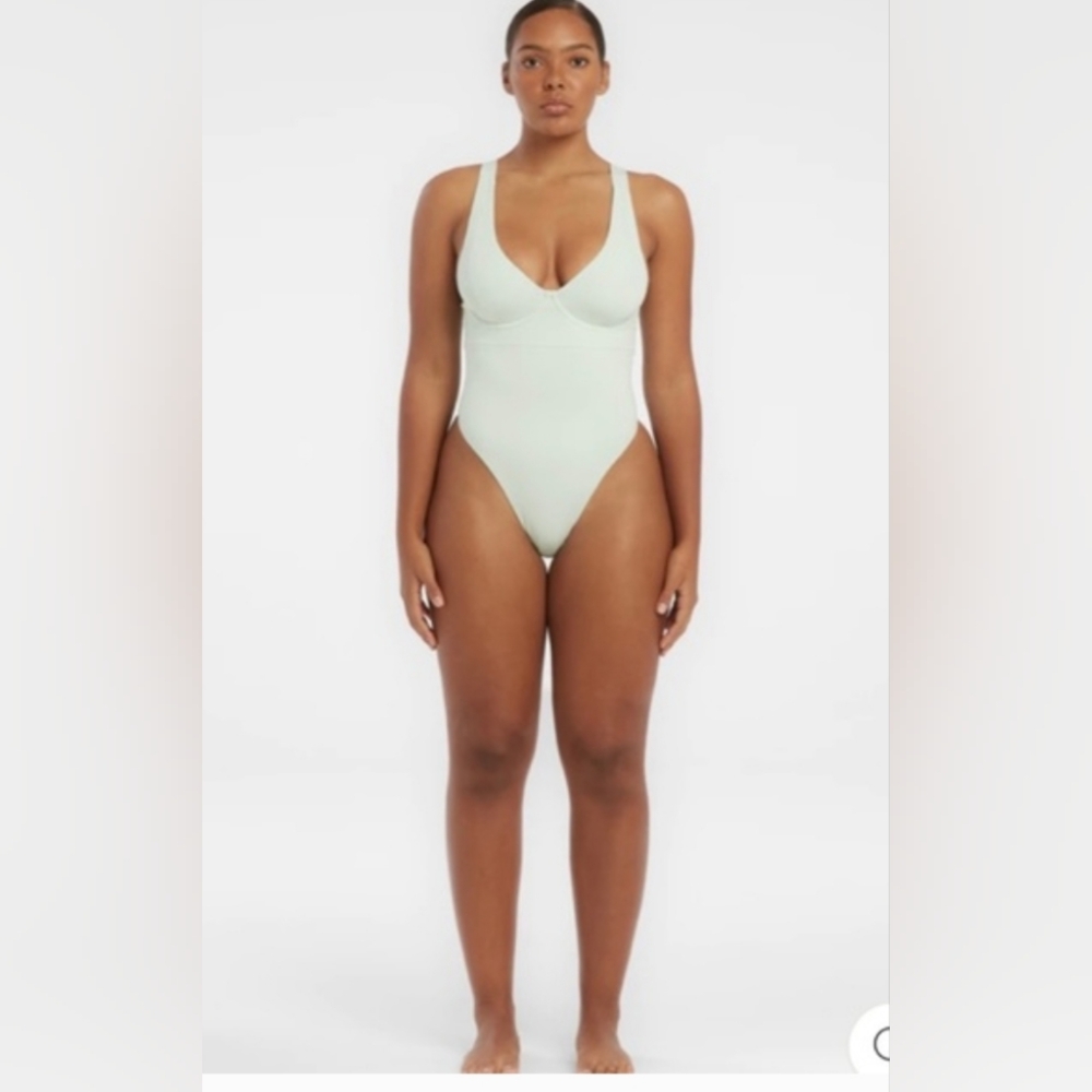 NWT Riot Swim Liv One-Piece Size  Small Pale Blue Swimsuit